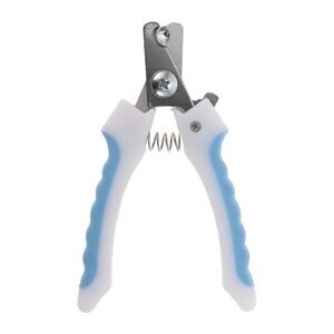 Durable Straight Handle Pet Nail Clippers for Dog for Cat Blue White